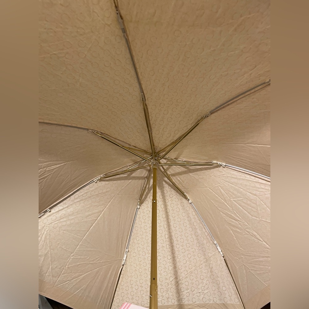 Celine Beige Monogram Compact Umbrella - Picture 5 of 6